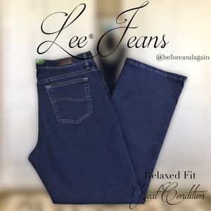Dark Wash Jeans Relaxed Fit By Lee